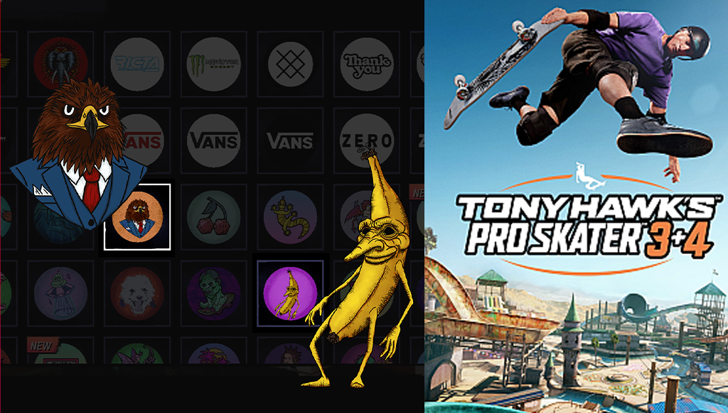 THPS Illustrated character icon artwork